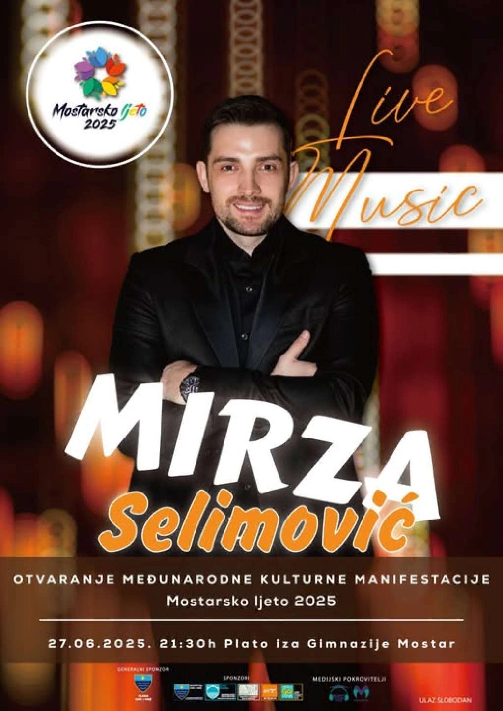 U petak otvaranje 'Mostarskog ljeta 2025' i koncert Mirze Selimovića